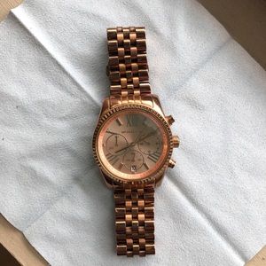 Used Authentic Michael Kors Rose Gold Watch